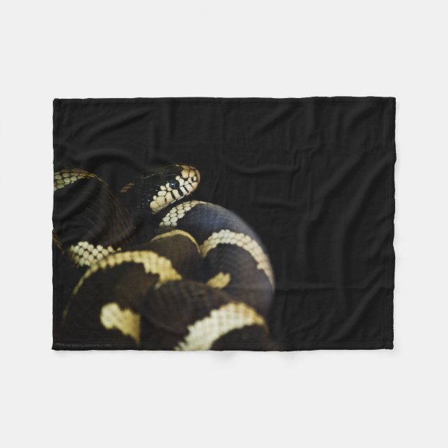 California King Snake Fleece Blanket (Front (Horizontal))