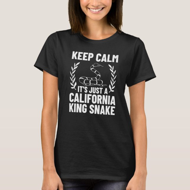California King Snake High White Habitat T-Shirt (Front)