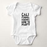 California Knows How To Party Baby Bodysuit at Zazzle
