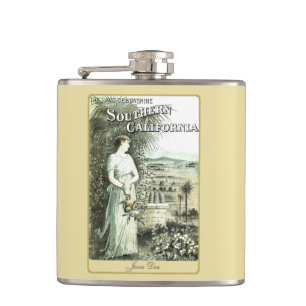California Land Of Sunshine Discreet Ladies Flask