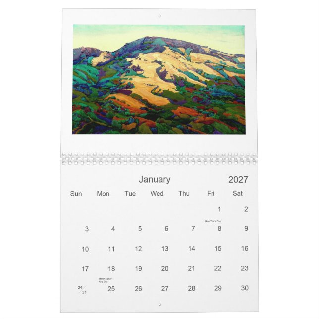 California Landscapes 2012 Calendar (Jan 2027)