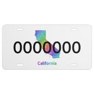 California License Plate