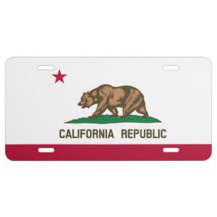 California License Plate