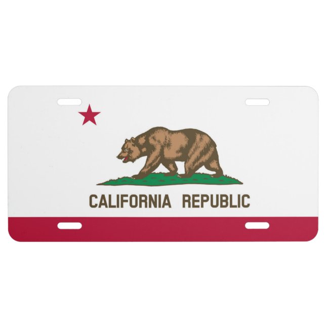 California License Plate (Front)