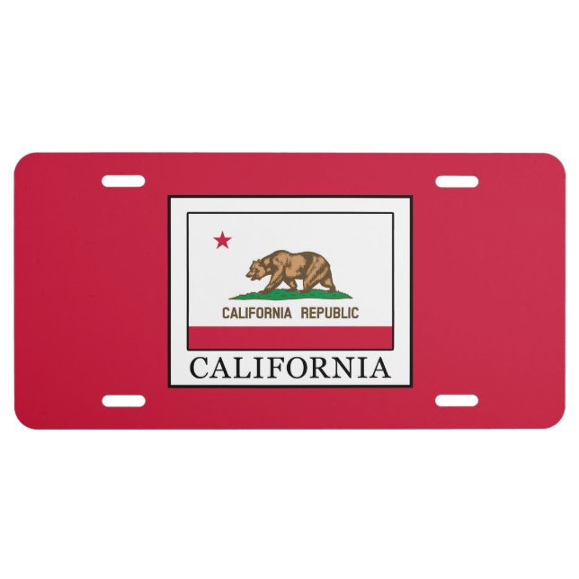 California License Plate (Front)