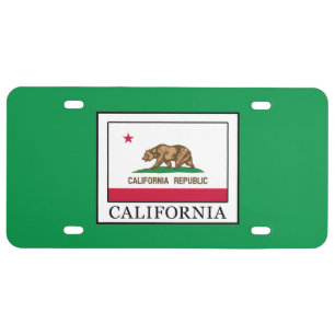 California License Plate