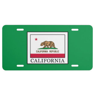 California License Plate