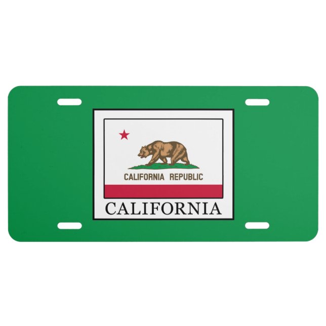 California License Plate (Front)