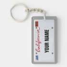 California License Plate (customizable)