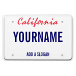 California License Plate (personalized) Magnet at Zazzle