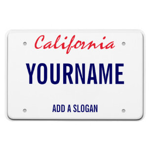 California License Plate (personalized) Magnet