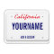California License Plate (personalized)