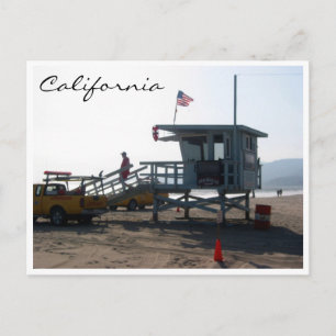 california life guard postcard