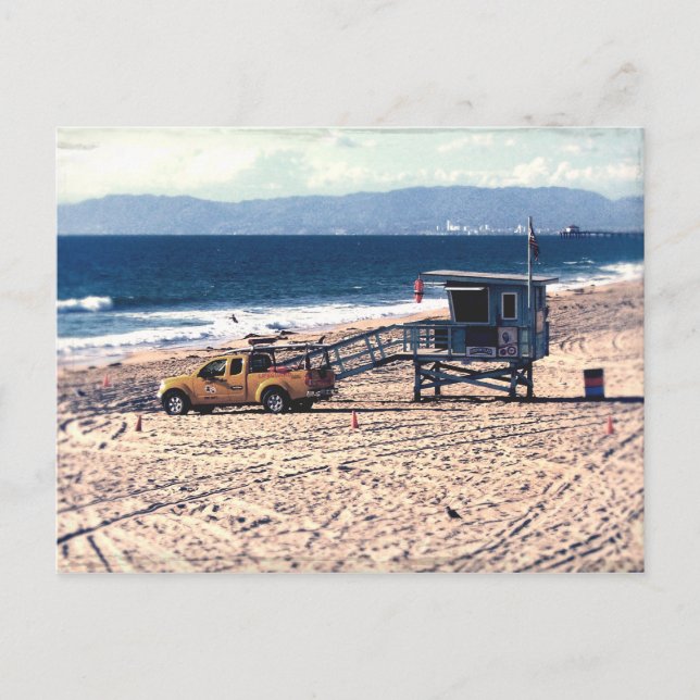California Lifeguard Station Postcard (Front)