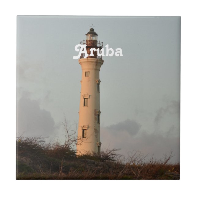 California Lighthouse Ceramic Tile (Front)