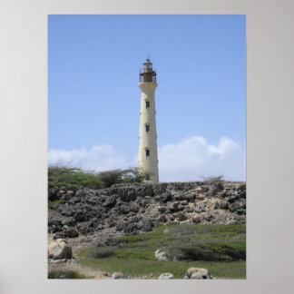 California Lighthouse in Aruba Poster