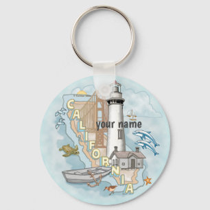 California Lighthouse keychain