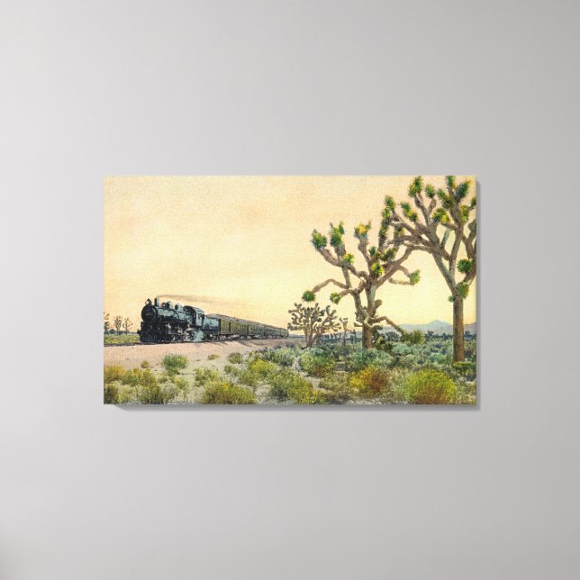 California Limited Train Travelling Through Canvas Print (Front)