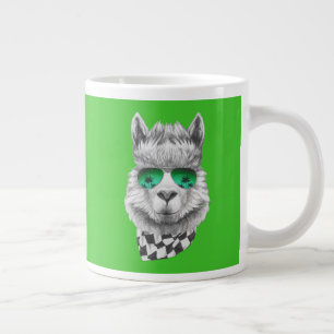 California llama giant coffee mug