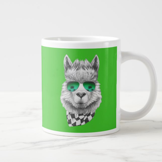 California llama giant coffee mug (Right)