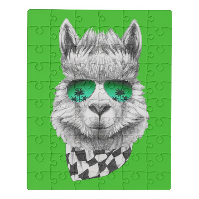 California llama jigsaw puzzle (Puzzle Vertical)