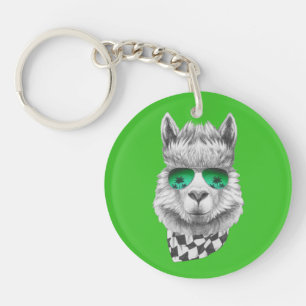 California llama keychain