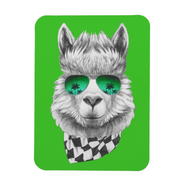 California llama magnet (Vertical)