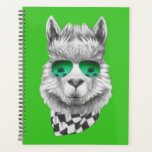 California llama planner<br><div class="desc">This design features a portrait of a Llama with sunglasses and black and white neckershief.</div>