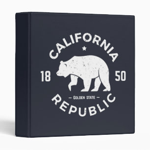California Logo   The Golden State 3 Ring Binder