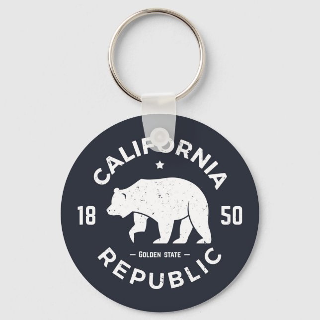 California Logo | The Golden State Keychain (Front)