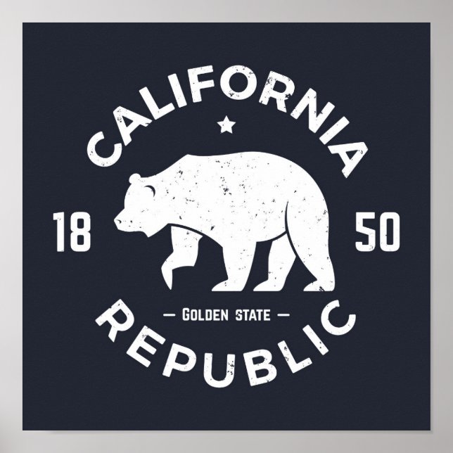 California Logo | The Golden State Poster (Front)