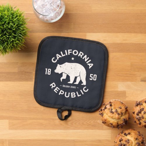 California Logo  The Golden State Pot Holder