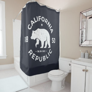California Logo The Golden State Shower Curtain