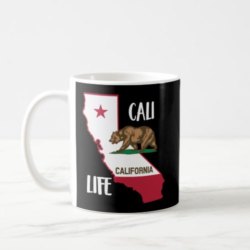 California Long Sleeve T Shirt Men Cali Republic B Coffee Mug