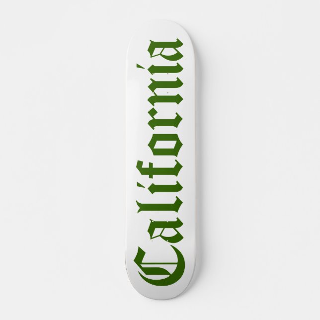 California Longboard Skateboard Deck (Front)