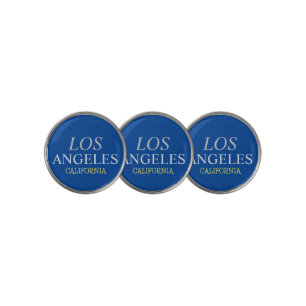 California Los Angeles City USA Retro Vintage Blue Golf Ball Marker