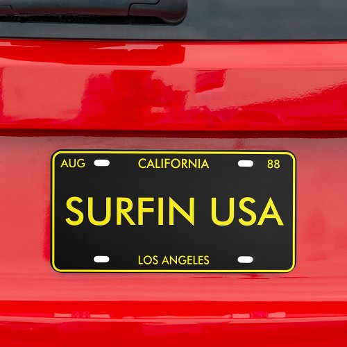 California Los Angeles License Plate