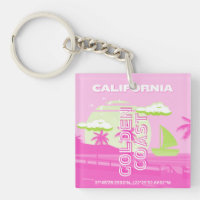 California, Los Angeles, Travel Art, Preppy, Pink