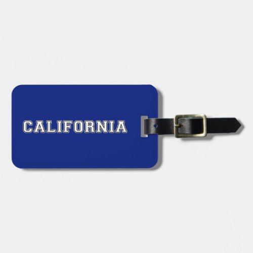 California Luggage Tag