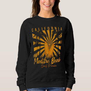 California Malibu Beach Surf Paradise Vintage Summ Sweatshirt