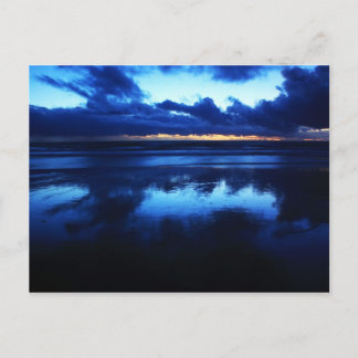 California - Manhattan Beach. Cold Sunset Postcard