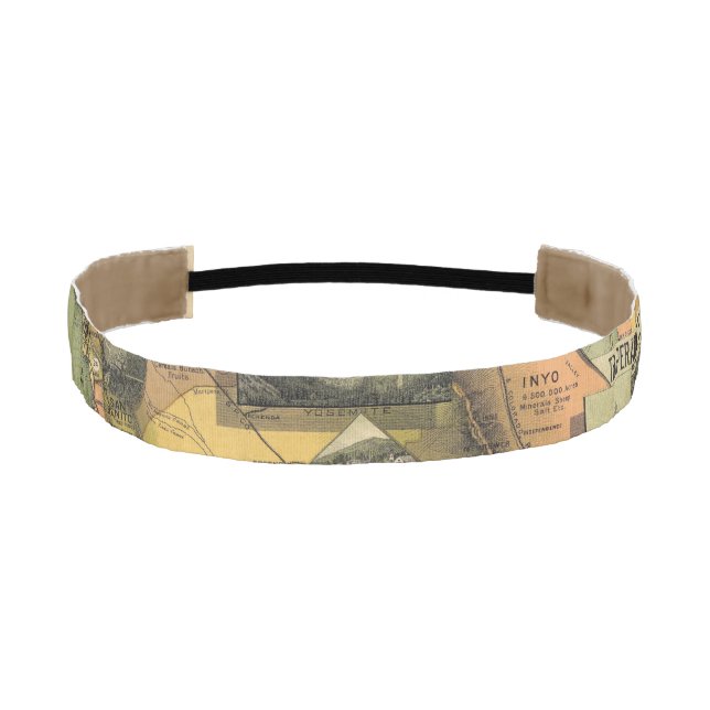 California Map Athletic Headband (Front)