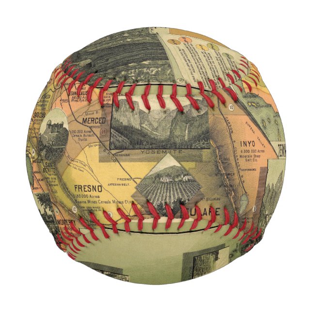 California Map Baseball (Front)