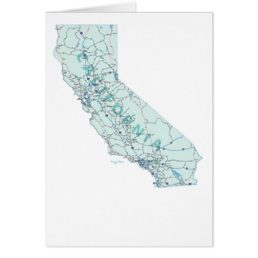California Map Blank Card (Front)