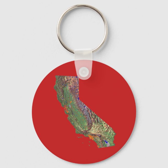 California Map Keychain (Front)