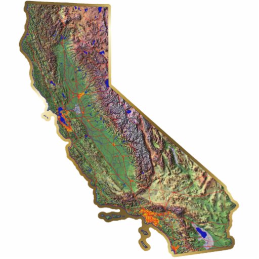 California Map Magnet Cut Out | Zazzle