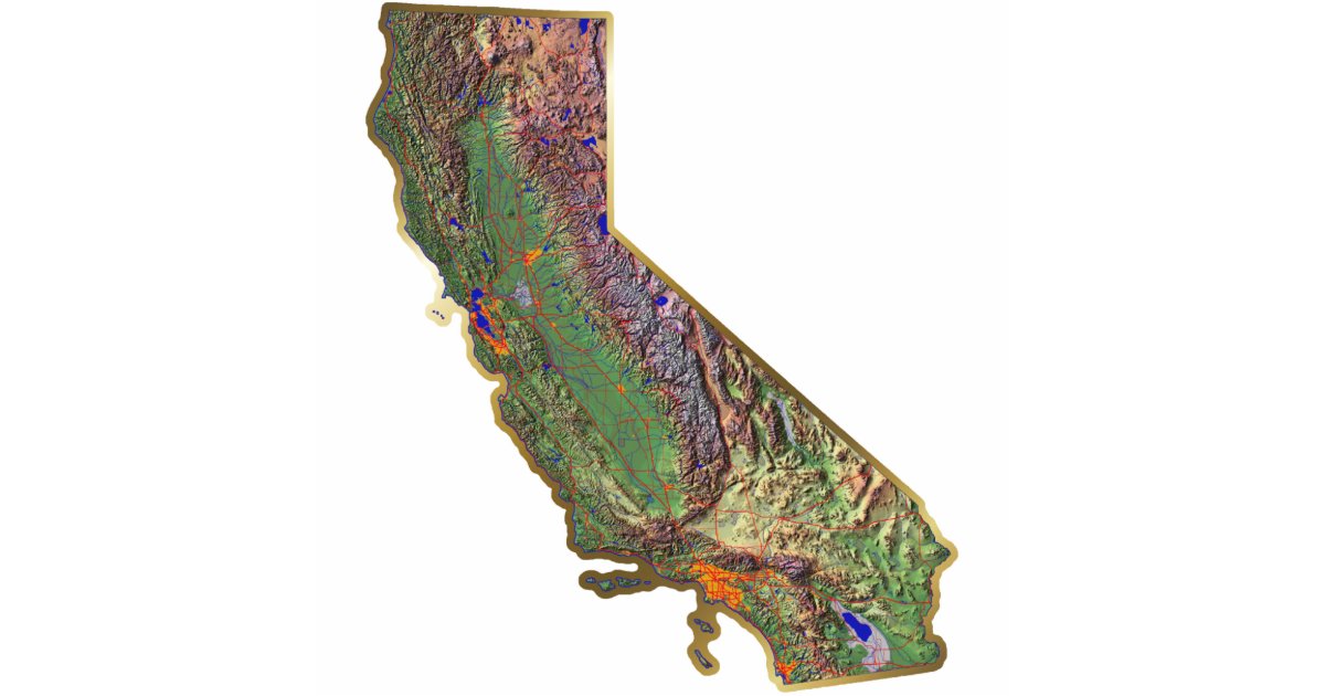 California Map Magnet Cut Out | Zazzle