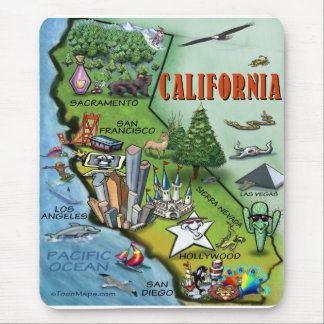 California Map Mouse Pad