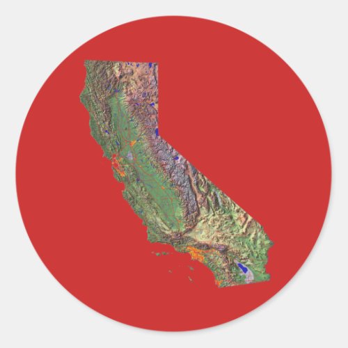 California Map Sticker