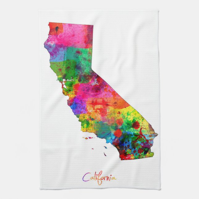 California Map Towel (Vertical)